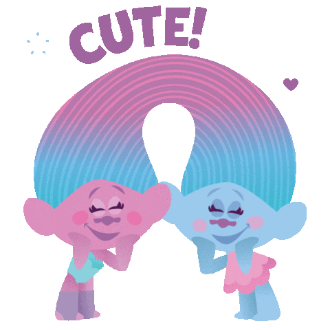 Couple Love Sticker by DreamWorks Trolls