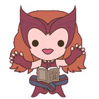 Floating Scarlet Witch Sticker by Marvel Studios