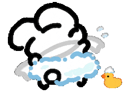 Bubble Bathing Sticker by Annafish