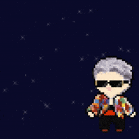 Pixel Flying GIF
