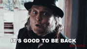Glad To Be Back Johnny Depp GIF by Ebenezer Movie