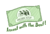 maisontitle money real estate dollar bill Sticker