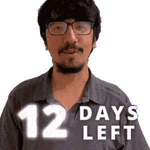 12 Days Sticker
