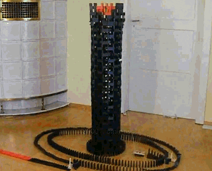 domino tower GIF