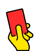 Red Card Ek Sticker by LiveWall Studios