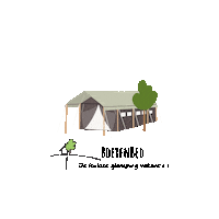 BoerenBed tent glamping boerenbed Sticker
