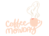 coffee monday Sticker by RBillustrationStudio