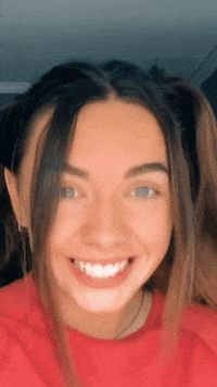 AbbyBerner happy dance girl head bob GIF