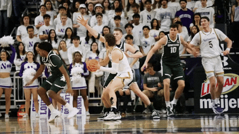 College Hoops Wildcats GIF by Northwestern Athletics