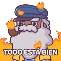 This Is Fine English Sticker by Castaways