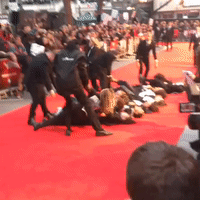 Domestic Violence Protesters Storm Red Carpet at Suffragette Premiere