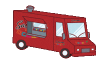 salsazon breakfast brunch food truck mexico city Sticker