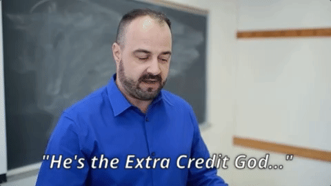 xtra credit god GIF by Rate My Professors