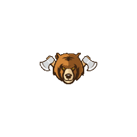 Bear Axe Sticker