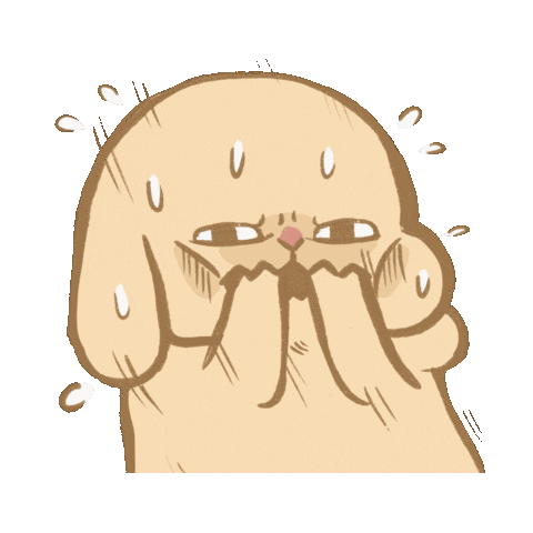 Bunny 流汗 Sticker