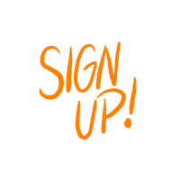 Orange Sign Up Sticker by The Edge