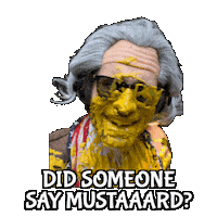 Mustard Condiment Sticker