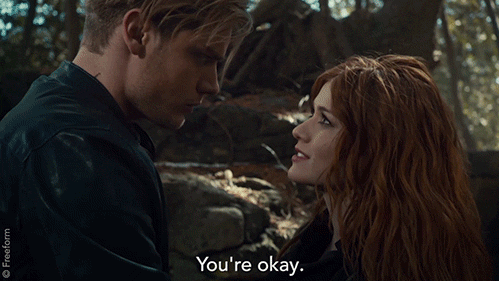 you're okay clary fray GIF by Shadowhunters