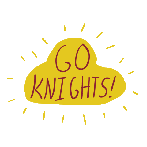 Knights Go Sticker by Calvin University