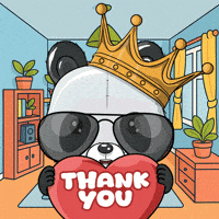 Happy Thanks GIF by PandaPals
