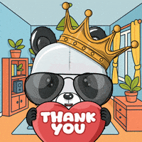 Happy Thanks GIF by PandaPals