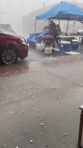 Rain and Hail Thrash Southern Illinois During Supercell