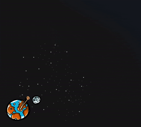 Satoshi_Symbol giphyupload crypto moon earth GIF