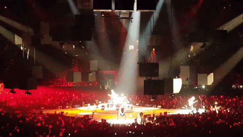 metal concert GIF