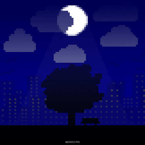 brktsc_ giphyupload night moon city GIF