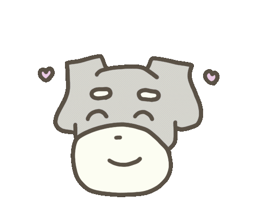 sugar_schna love happy dog 犬 Sticker