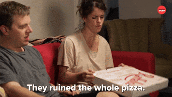 Ruined pizza