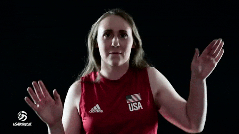 Happy Team Usa GIF by USA Volleyball