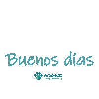 arboledavet gato pets perro buenos dias Sticker