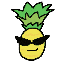 atataka_ionsen giphyupload sunglasses pineapple smug Sticker