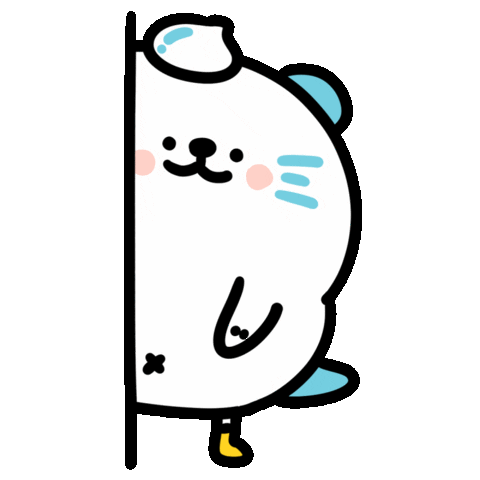 Cream Otter Sticker by 大白丸丸(daibai maru)