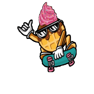CreamsCafe giphygifmaker snacks pancakes gelato Sticker