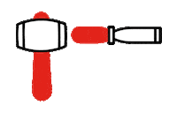 Mallet Chisel Sticker by Fanshawe College