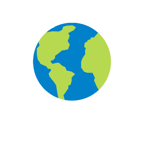 Earth Planet Sticker by The Vida Agency