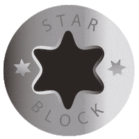 Starblock screw starblock visserie visseriestarblock Sticker