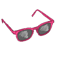 Pink Sunglasses Sticker by Marcela Sabiá