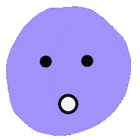 wescribbles wow shocked confused face Sticker