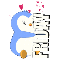 Day Off Love Sticker by Pudgy Penguins