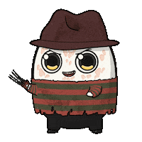 Freddy Krueger Halloween Sticker