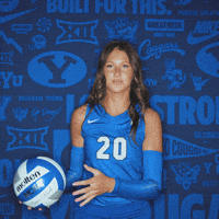 Ncaa Volleyball Go Cougs GIF by BYU Cougars