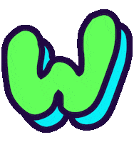 German Typography Sticker