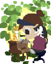 IwanaDon cat cats plants gato Sticker