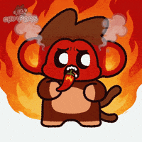 Fire Flaming GIF by Chimpers