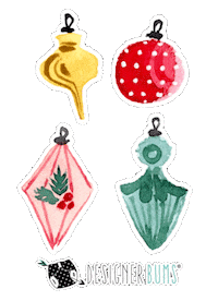 Merry Christmas Sticker by Designer Bums