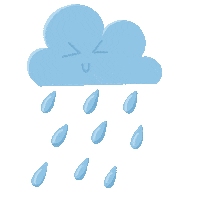 Storming Rainy Day Sticker