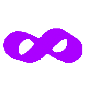 ENABLE3D 3d purple endless infinity Sticker